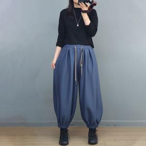 Casual Cotton Fleeced Loose Balloon Pants