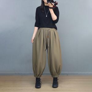 Casual Cotton Fleeced Loose Balloon Pants