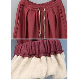 Casual Cotton Fleeced Loose Balloon Pants