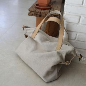 Chunky Linen Beige Tote Bag