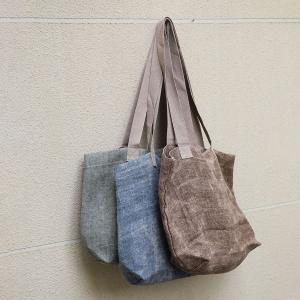 Simple Design Linen Boho Tote Bag