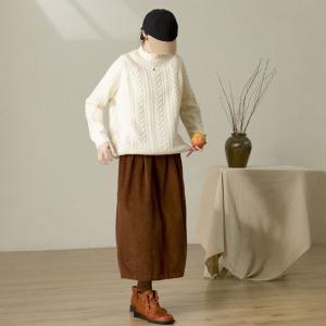 Winter Chunky Cable Knit Fisherman Jumper