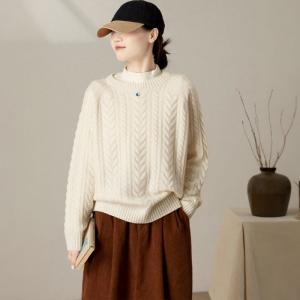 Winter Chunky Cable Knit Fisherman Jumper