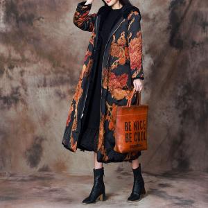 Black or Printed Reversible Mink Coat