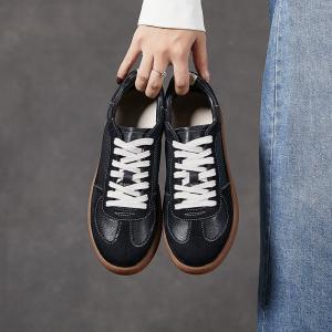 Comfy Casual Leather German Army Trainers