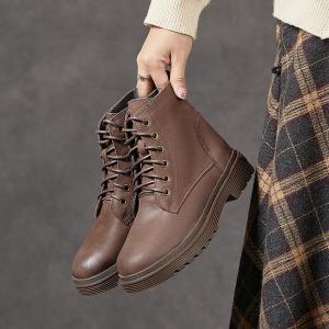 Classic Chunky Heels Warm Martin Boots