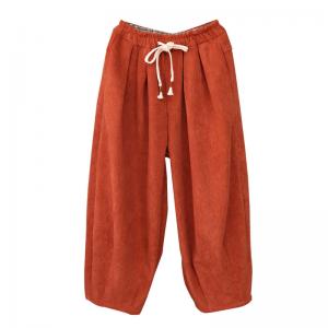 Easy Match Plain Warm Corduroy Pants