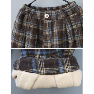 Warm Lined Winter Baggy Tartan Pants