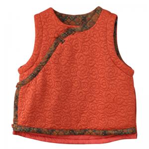 Floral Edge Quilted Eastern Embossing Vest