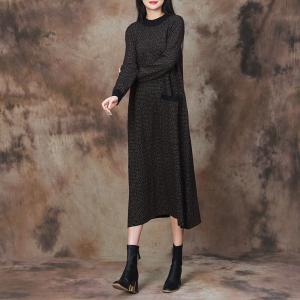 Business Elegant Straight Pocket Wool Shift Dress