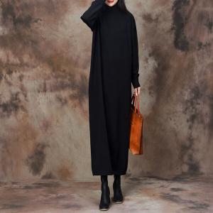 Winter Loose Minimalist Turtleneck Dress