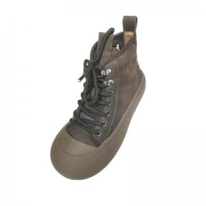 Chunky Shoelaces Side Zip Desert Martin Boots