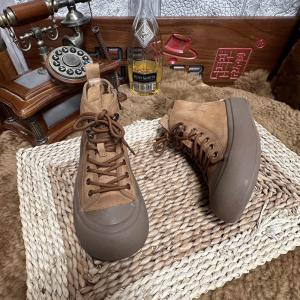 Chunky Shoelaces Side Zip Desert Martin Boots