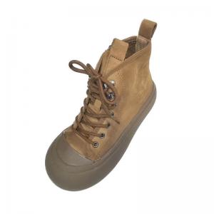 Chunky Shoelaces Side Zip Desert Martin Boots