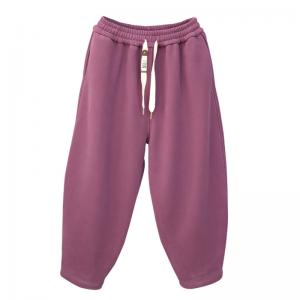 Solid Color Casual Straight Leg Sweat Pants