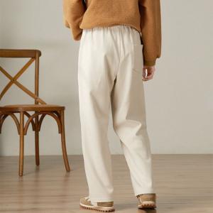 Leisure Chic Fleeced Wool Sweat Pants