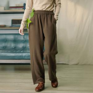 Leisure Chic Fleeced Wool Sweat Pants