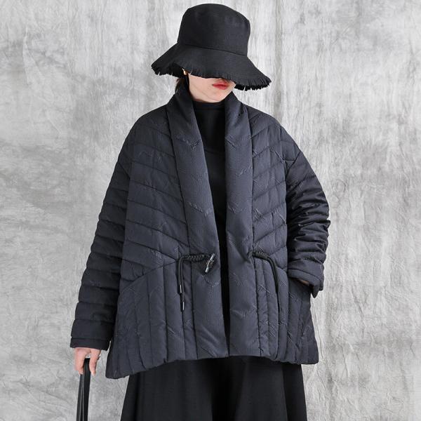 Oversized Belted Short Down Coat for Women