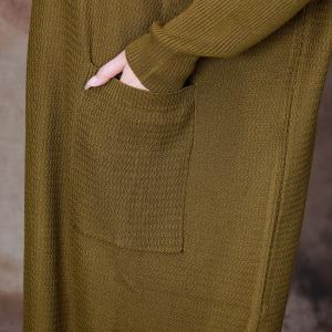 Large Asymmetrical Soft Wool Knit Dress