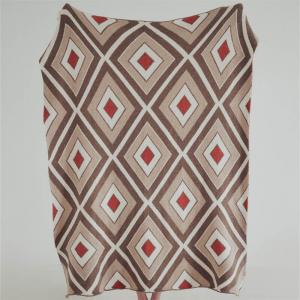 Rhombus Patterned Soft Warm Blanket