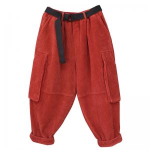 Warm Lining Wither Corduroy Carpenter Pants Women