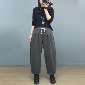 Causal Comfy Straight Leg Cotton Sweat Pants