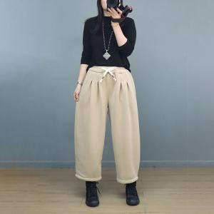 Causal Comfy Straight Leg Cotton Sweat Pants