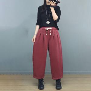 Causal Comfy Straight Leg Cotton Sweat Pants