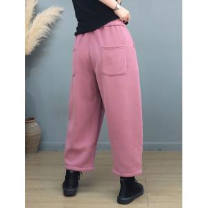 Causal Comfy Straight Leg Cotton Sweat Pants