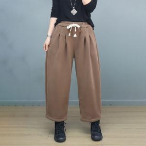 Causal Comfy Straight Leg Cotton Sweat Pants