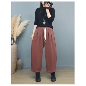 Causal Comfy Straight Leg Cotton Sweat Pants