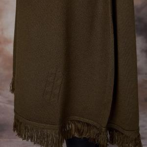 Asymmetrical Knitting Sweater Fringe Dress