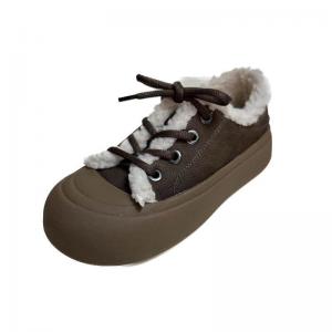 Lace Up Warm Lined Platform Wedges