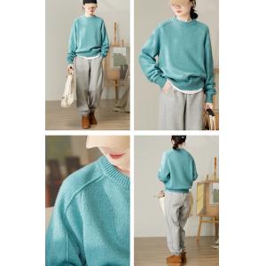 Crew Neck Oversized Sheep Wool Sweater