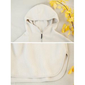 Hollow Out Sleeves Front Zip Pullover Hoodie