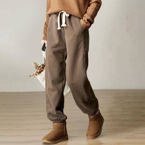 Sports Style Fleeced Winter Jogging Pants