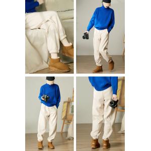 Sports Style Fleeced Winter Jogging Pants