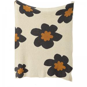 Huge Flowers Minimalist Modern Blanket