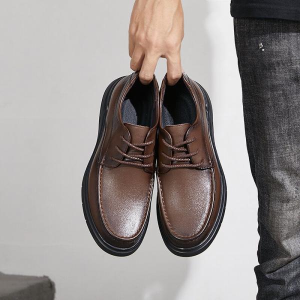 Casual Business Leather Tied Dad Shoes