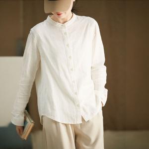 Casual Cotton Pinstriped Oversized Shirt