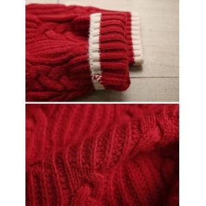 Crew Neck Woolen Cable Knit Sweater