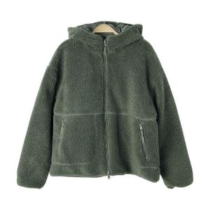 Dark Green Reversible Fleeced Hooded Coat