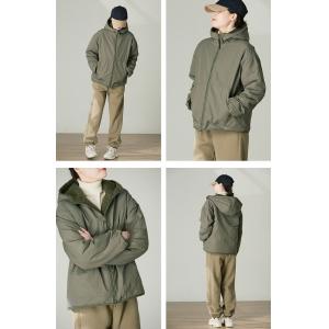 Dark Green Reversible Fleeced Hooded Coat