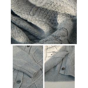 Round Neck Cable Knit Granny Cardigan