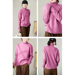 Pure Color Wool Basic Turtleneck Sweater