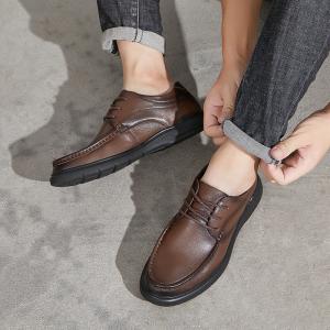 Casual Business Leather Tied Dad Shoes