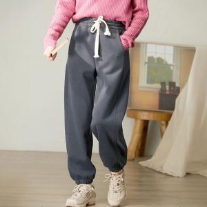 Cotton Fleeced Baggy Ankle Banded Sweat Pants