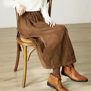 Preppy Style Corduroy High Rise Skirt