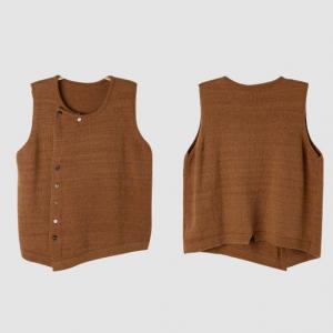 Cozy Chic Wool Button Down Sweater Vest