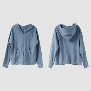 Sports Style Cotton Fleeced Hoodie Jacket for Women